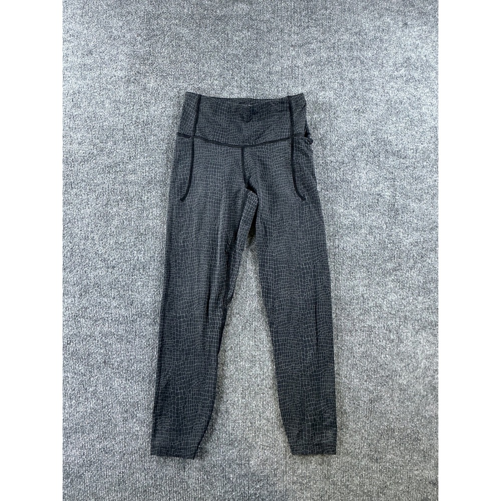 Under Armour Meridian Leggings Womens XS Grey Black Crocodile Print High Rise